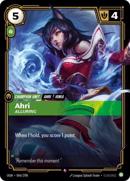 Ahri, Alluring OGN-066/298