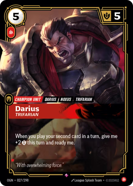 Darius, Trifarian OGN-027/298