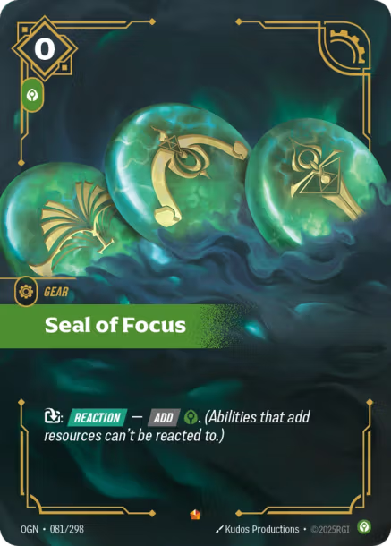 Seal of Focus OGN-081/298